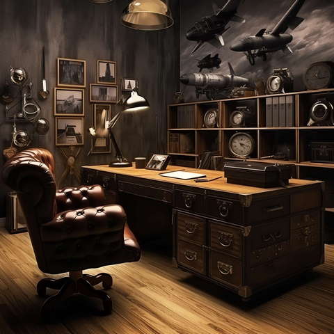 图片[26]-全球设计案例智能库_OJBKAI.COM工业风格书房Midjourney灵感图库-_设计智库－全球设计案例智能库_OJBKAI.COM-全球设计案例智能库_OJBKAI.COM设计智库