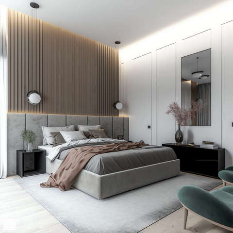 简欧卧室设计Midjourney灵感图库-_设计智库-全球设计案例智能库_OJBKAI.COM-全球设计案例智能库_OJBKAI.COM设计智库