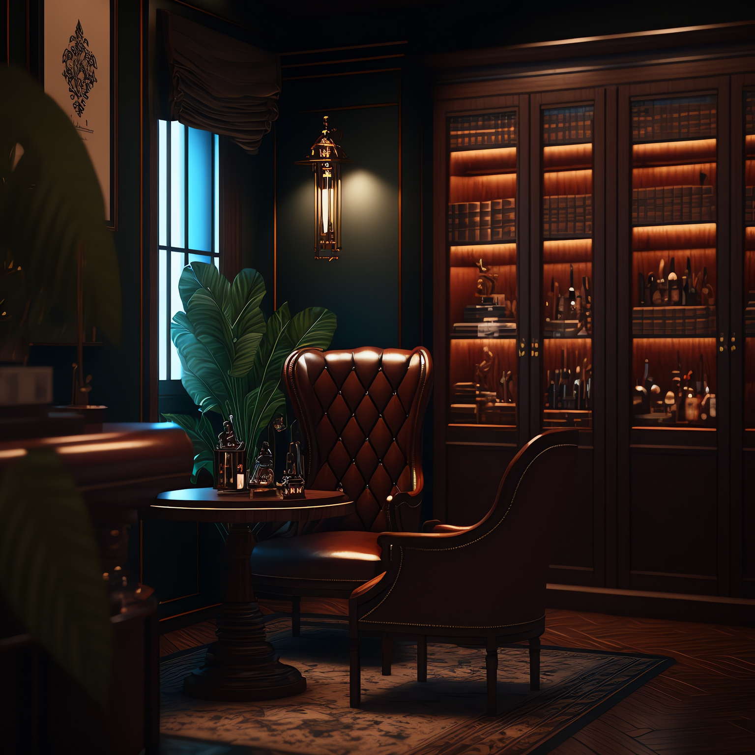 雪茄吧红酒吧4_Midjourney灵感图库-设计智库-全球设计案例智能库_OJBKAI.COM-全球设计案例智能库_OJBKAI.COM设计智库