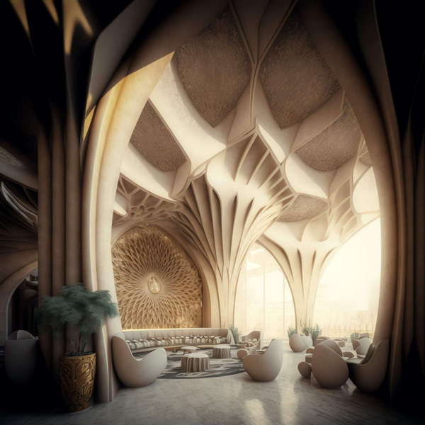 异形格调天花顶面造型Midjourney灵感图库-_设计智库－全球设计案例智能库_OJBKAI.COM-全球设计案例智能库_OJBKAI.COM设计智库