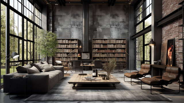 图片[21]-全球设计案例智能库_OJBKAI.COM工业风格客厅Midjourney灵感图库-_设计智库－全球设计案例智能库_OJBKAI.COM-全球设计案例智能库_OJBKAI.COM设计智库