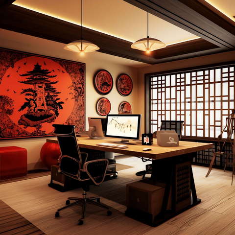 图片[9]-全球设计案例智能库_OJBKAI.COM日式风格书房Midjourney灵感图库-_设计智库－全球设计案例智能库_OJBKAI.COM-全球设计案例智能库_OJBKAI.COM设计智库