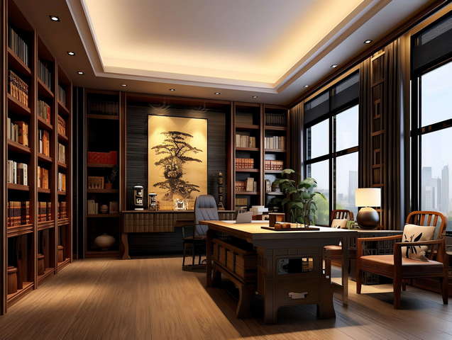 图片[20]-全球设计案例智能库_OJBKAI.COM新中式书房Midjourney灵感图库-_设计智库－全球设计案例智能库_OJBKAI.COM-全球设计案例智能库_OJBKAI.COM设计智库