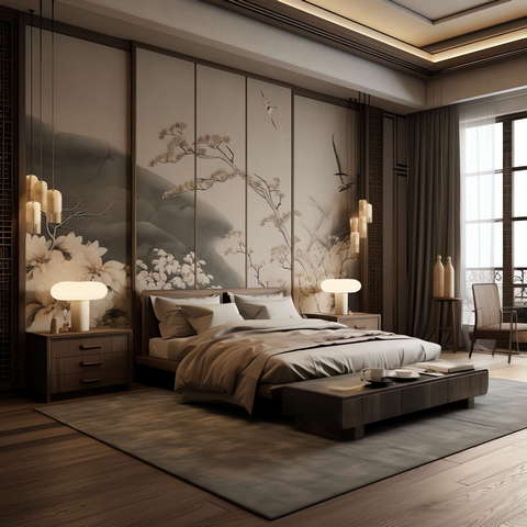 图片[19]-全球设计案例智能库_OJBKAI.COM新中式卧室Midjourney灵感图库-_设计智库－全球设计案例智能库_OJBKAI.COM-全球设计案例智能库_OJBKAI.COM设计智库