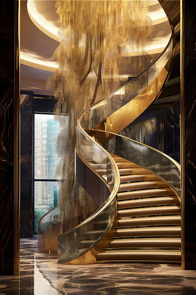 图片[3]-全球设计案例智能库_OJBKAI.COM酒店现代风格奢华楼梯Midjourney灵感图库-_设计智库－全球设计案例智能库_OJBKAI.COM-全球设计案例智能库_OJBKAI.COM设计智库