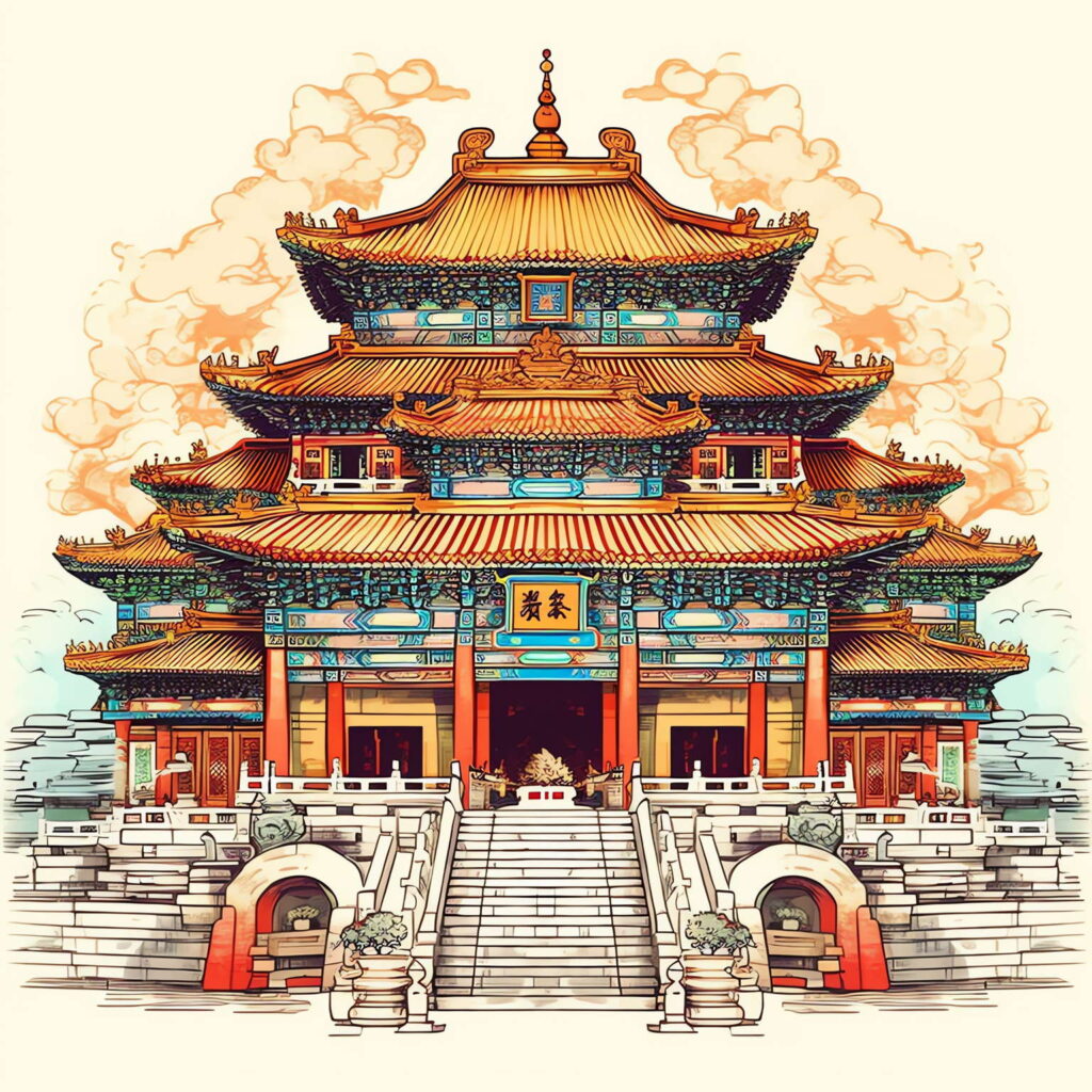 图片[31]-全球设计案例智能库_OJBKAI.COM中式古建筑草图Midjourney灵感图库-名师联智库－全球设计案例智能库名师联素材平台-全球设计案例智能库_OJBKAI.COM设计智库