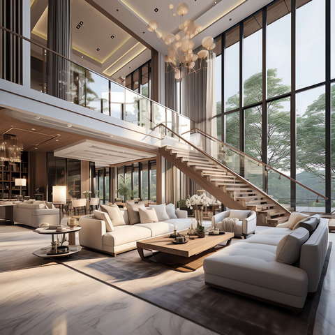 图片[21]-全球设计案例智能库_OJBKAI.COM现代挑高客厅_Midjourney灵感图库673p-全球设计案例智能库_OJBKAI.COM设计智库