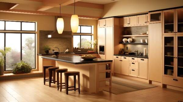 图片[2]-全球设计案例智能库_OJBKAI.COM原木开放厨房中岛吧台_Midjourney灵感图库220P-全球设计案例智能库_OJBKAI.COM设计智库