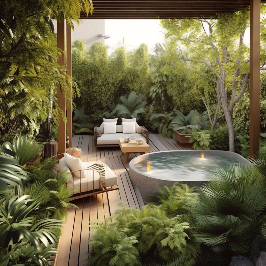 现代别墅庭院Midjourney灵感图库-_设计智库－全球设计案例智能库_OJBKAI.COM-全球设计案例智能库_OJBKAI.COM设计智库