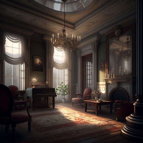 图片[37]-全球设计案例智能库_OJBKAI.COM复古奢华客厅设计Midjourney灵感图库-_设计智库－全球设计案例智能库_OJBKAI.COM-全球设计案例智能库_OJBKAI.COM设计智库