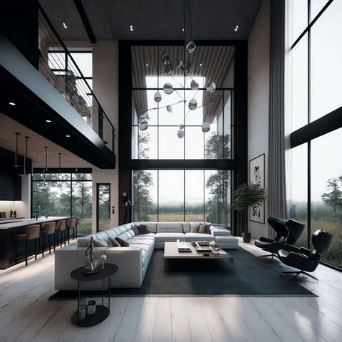 自然风客厅Midjourney灵感图库-_设计智库－全球设计案例智能库_OJBKAI.COM-全球设计案例智能库_OJBKAI.COM设计智库