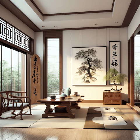 图片[9]-全球设计案例智能库_OJBKAI.COM住宅中式客厅Midjourney灵感图库-_设计智库－全球设计案例智能库_OJBKAI.COM-全球设计案例智能库_OJBKAI.COM设计智库