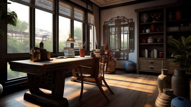 图片[19]-全球设计案例智能库_OJBKAI.COM新中式书房Midjourney灵感图库-_设计智库－全球设计案例智能库_OJBKAI.COM-全球设计案例智能库_OJBKAI.COM设计智库