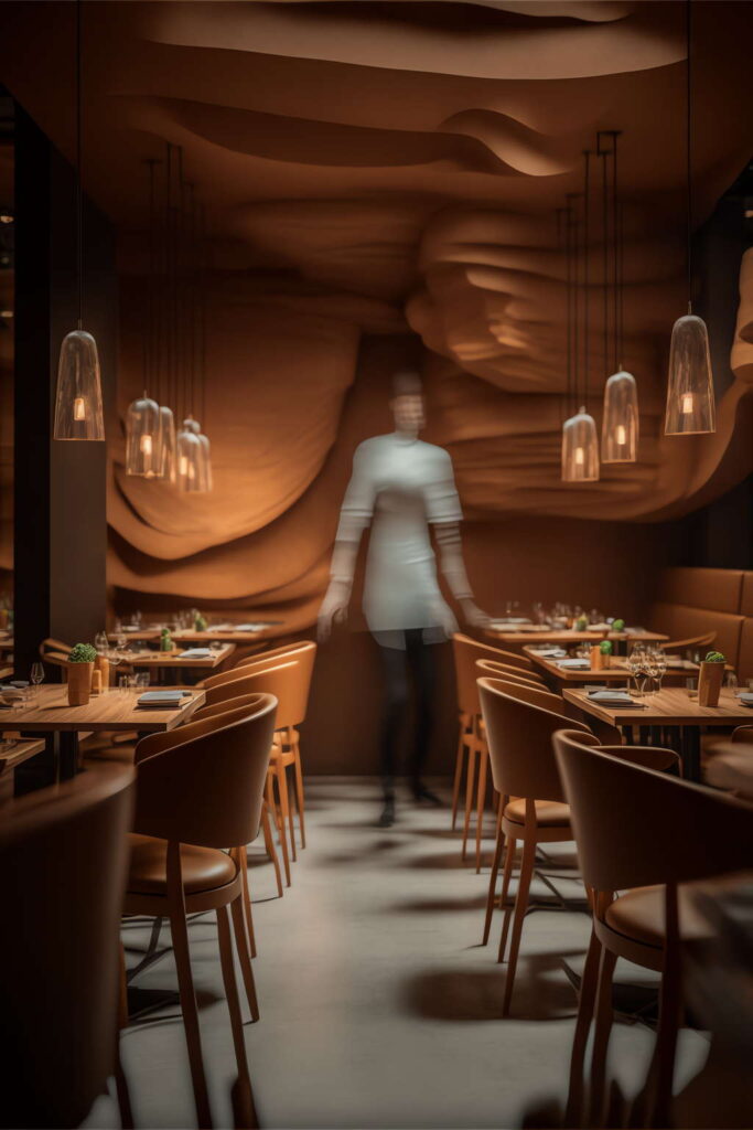 餐厅设计Midjourney灵感图库-_设计智库－全球设计案例智能库_OJBKAI.COM-全球设计案例智能库_OJBKAI.COM设计智库