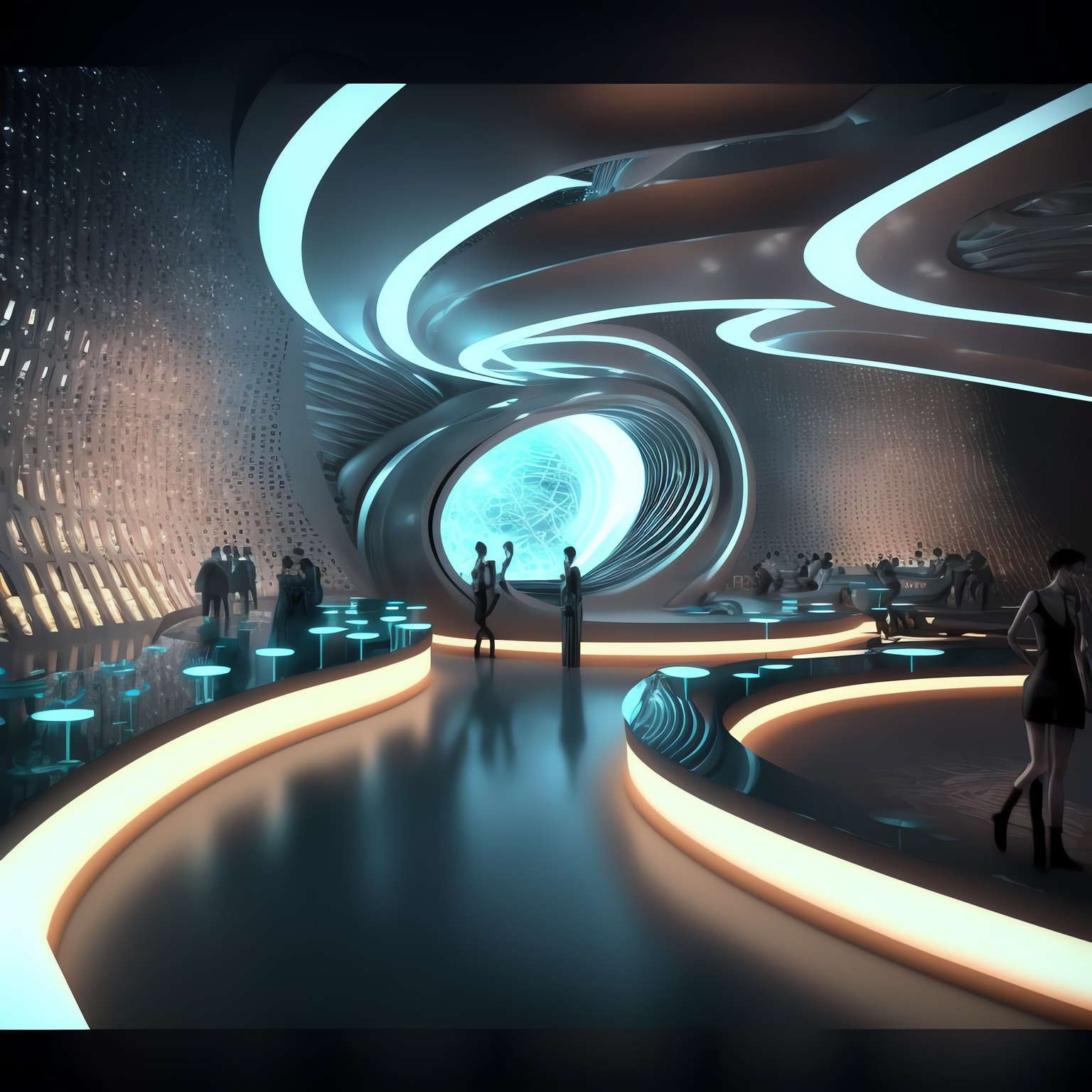 曲线造型光影空间_Midjourney灵感图库-_设计智库-全球设计案例智能库_OJBKAI.COM-全球设计案例智能库_OJBKAI.COM设计智库