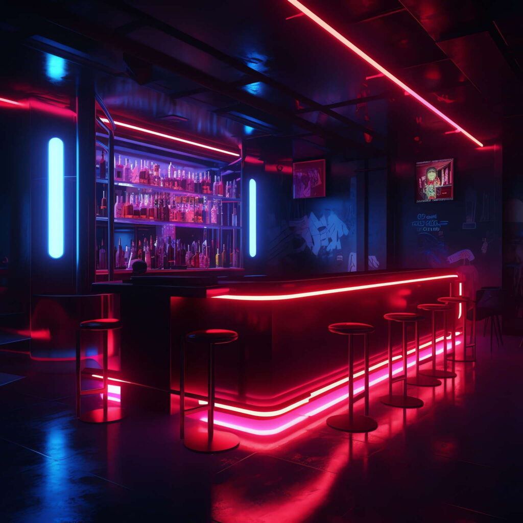 图片[20]-全球设计案例智能库_OJBKAI.COM赛博朋克风霓虹灯设计KTV酒吧_Midjourney灵感图库-_设计智库－全球设计案例智能库_OJBKAI.COM-全球设计案例智能库_OJBKAI.COM设计智库