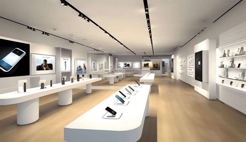 时尚现代手机旗舰店_Midjourney灵感图库-_设计智库－全球设计案例智能库_OJBKAI.COM-全球设计案例智能库_OJBKAI.COM设计智库