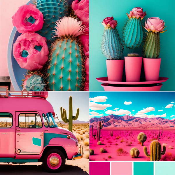 色彩搭配海洋沙滩的颜色_Midjourney灵感图库-_设计智库－全球设计案例智能库_OJBKAI.COM-全球设计案例智能库_OJBKAI.COM设计智库