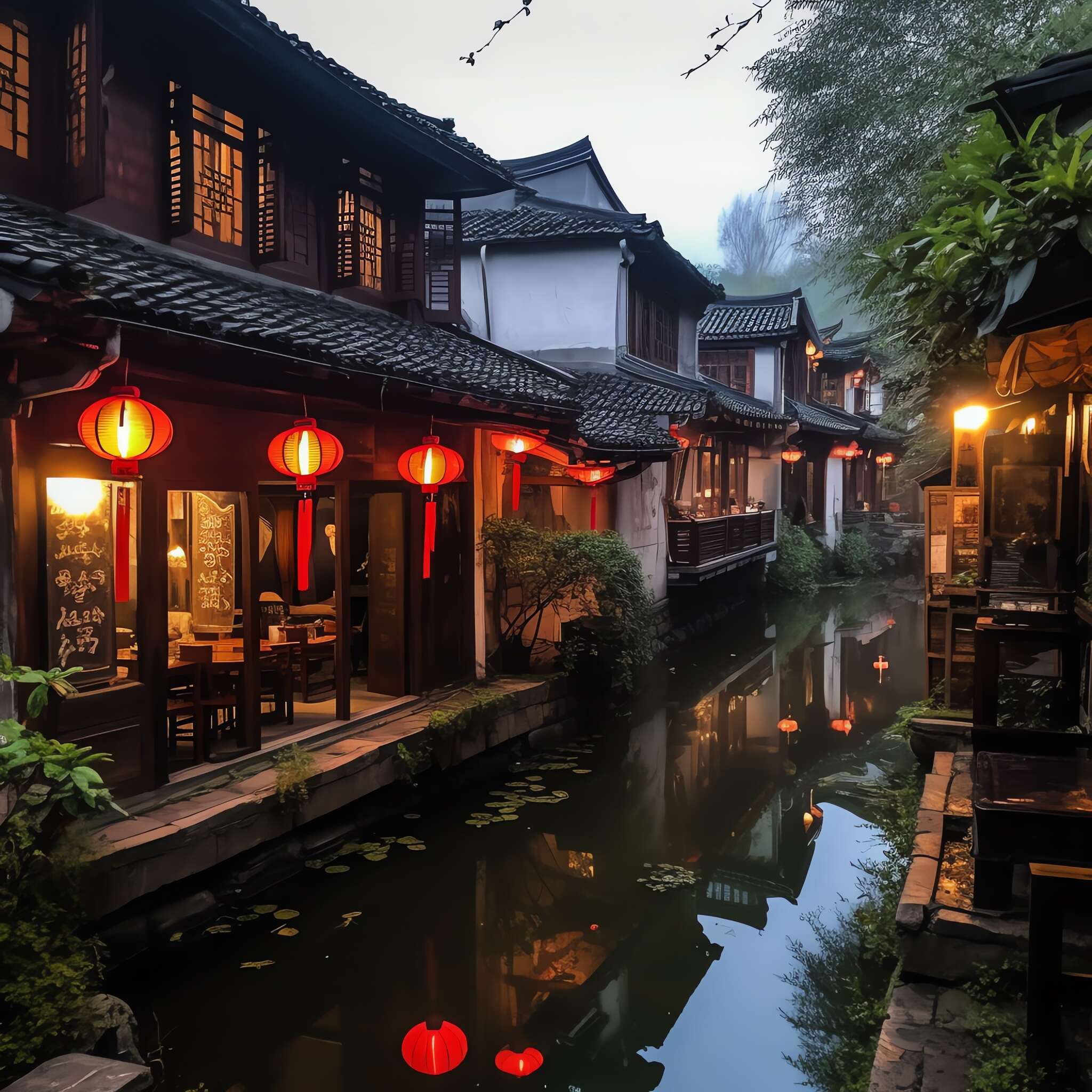 图片[23]-全球设计案例智能库_OJBKAI.COM意境江南小镇Midjourney灵感图库-_设计智库－全球设计案例智能库_OJBKAI.COM-全球设计案例智能库_OJBKAI.COM设计智库