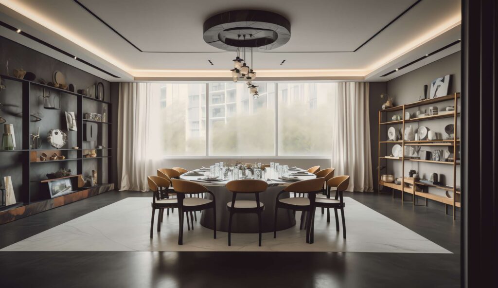 图片[17]-全球设计案例智能库_OJBKAI.COM家装新中式餐厅Midjourney灵感图库-_设计智库－全球设计案例智能库_OJBKAI.COM-全球设计案例智能库_OJBKAI.COM设计智库