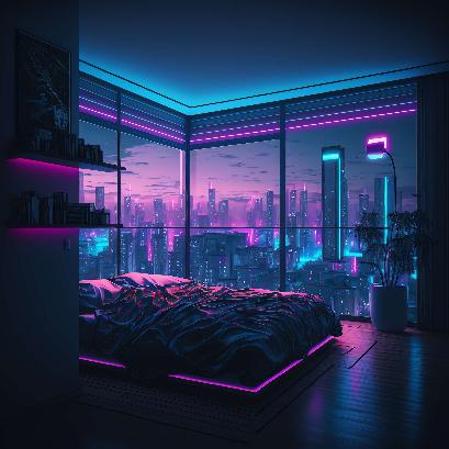 科幻未来男孩房3_Midjourney灵感图库-_设计智库－全球设计案例智能库_OJBKAI.COM-全球设计案例智能库_OJBKAI.COM设计智库