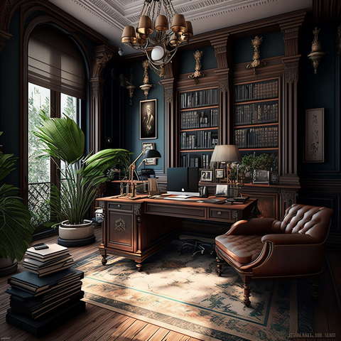 图片[3]-全球设计案例智能库_OJBKAI.COM欧式书房客厅设计Midjourney灵感图库-_设计智库－全球设计案例智能库_OJBKAI.COM-全球设计案例智能库_OJBKAI.COM设计智库