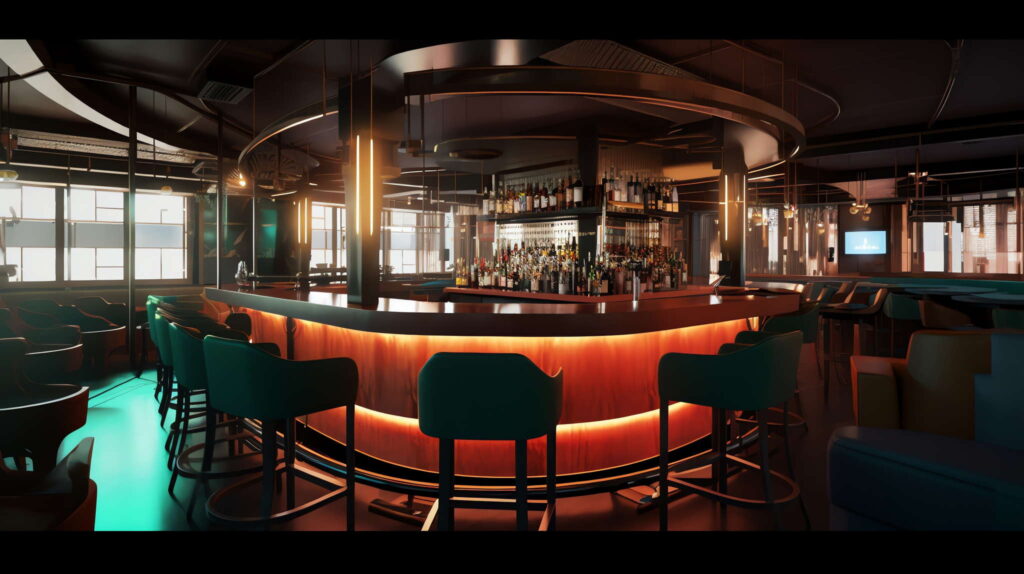 图片[16]-全球设计案例智能库_OJBKAI.COM赛博朋克风霓虹灯设计酒吧吧台区_Midjourney灵感图库-_设计智库－全球设计案例智能库_OJBKAI.COM-全球设计案例智能库_OJBKAI.COM设计智库