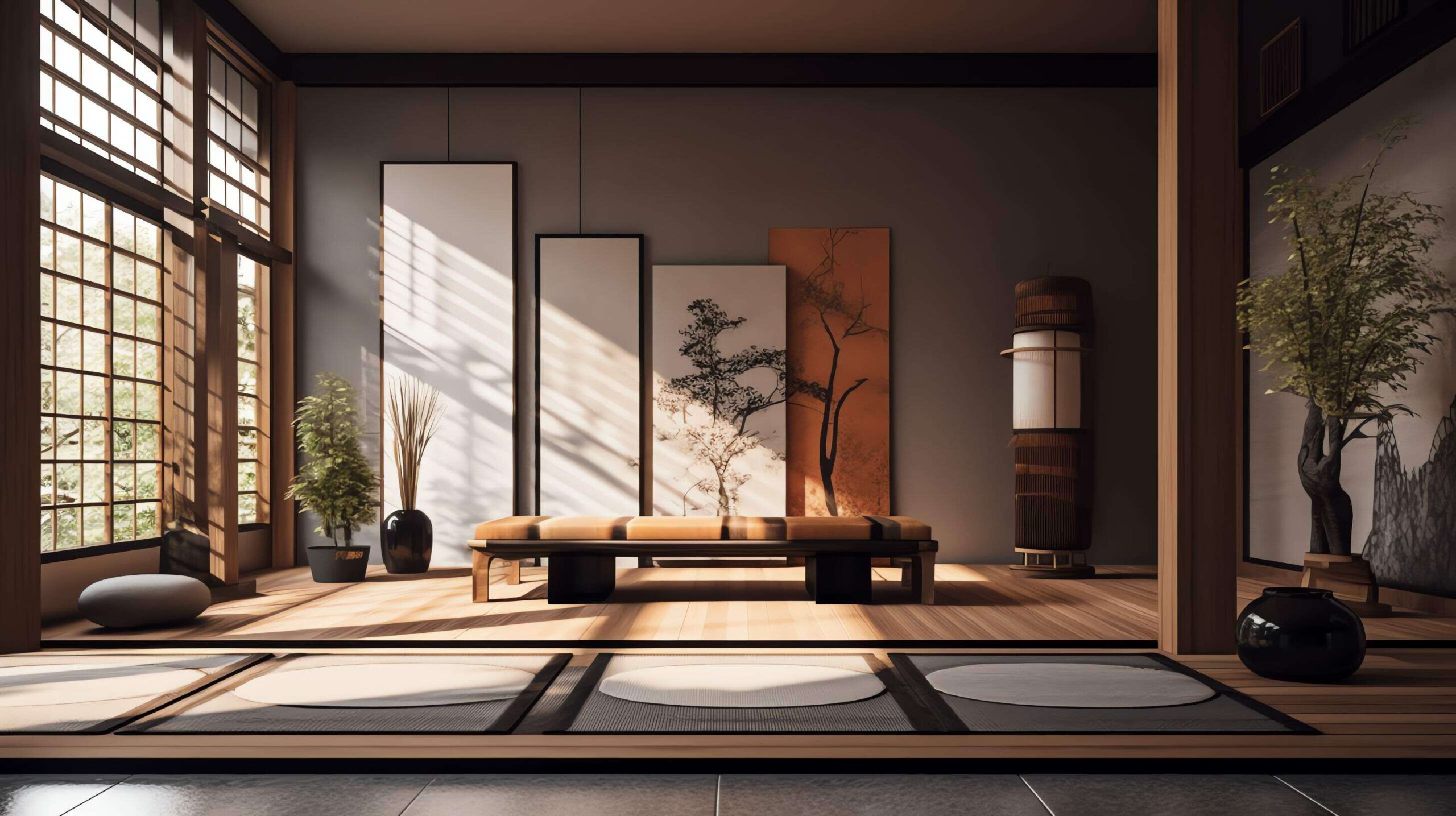 别墅中式禅意茶室Midjourney灵感图库-_设计智库－全球设计案例智能库_OJBKAI.COM-全球设计案例智能库_OJBKAI.COM设计智库