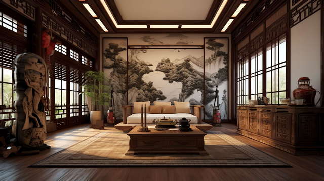 图片[62]-全球设计案例智能库_OJBKAI.COM住宅中式客厅Midjourney灵感图库-_设计智库－全球设计案例智能库_OJBKAI.COM-全球设计案例智能库_OJBKAI.COM设计智库