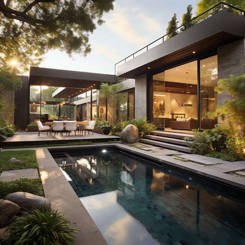 图片[35]-全球设计案例智能库_OJBKAI.COM别墅建筑外观Midjourney灵感图库-_设计智库－全球设计案例智能库_OJBKAI.COM-全球设计案例智能库_OJBKAI.COM设计智库