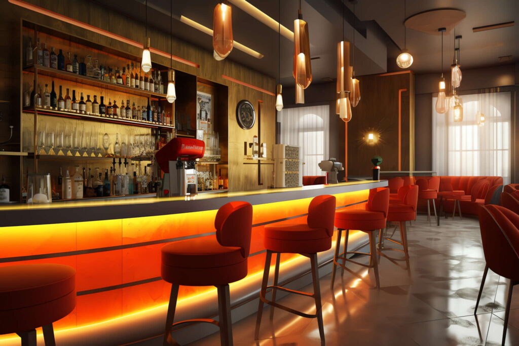 图片[44]-全球设计案例智能库_OJBKAI.COM赛博朋克风霓虹灯设计酒吧吧台区_Midjourney灵感图库-_设计智库－全球设计案例智能库_OJBKAI.COM-全球设计案例智能库_OJBKAI.COM设计智库