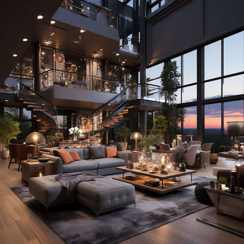 图片[48]-全球设计案例智能库_OJBKAI.COM现代挑高客厅_Midjourney灵感图库673p-全球设计案例智能库_OJBKAI.COM设计智库