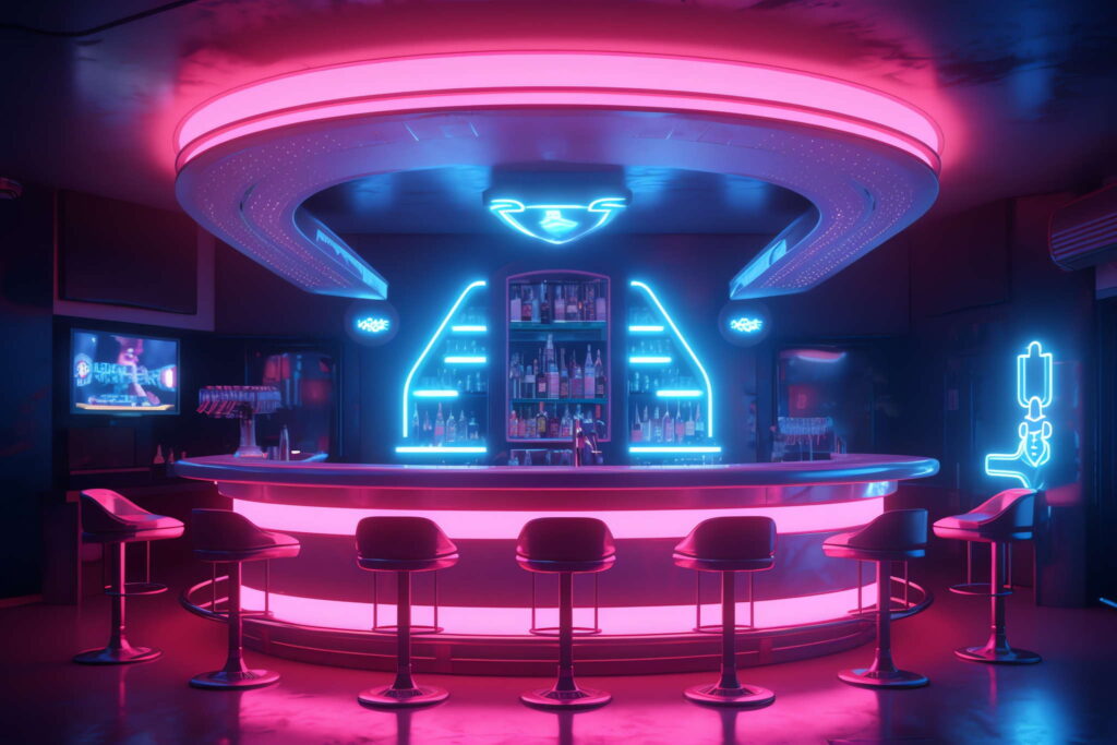 图片[40]-全球设计案例智能库_OJBKAI.COM赛博朋克风霓虹灯设计KTV酒吧_Midjourney灵感图库-_设计智库－全球设计案例智能库_OJBKAI.COM-全球设计案例智能库_OJBKAI.COM设计智库