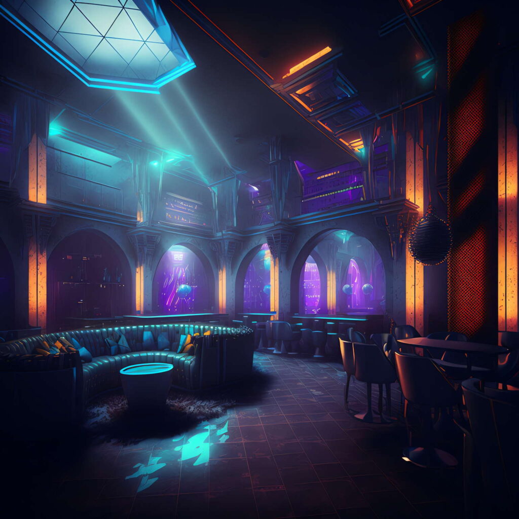 图片[16]-全球设计案例智能库_OJBKAI.COM赛博朋克风霓虹灯设计酒吧_Midjourney灵感图库-_设计智库－全球设计案例智能库_OJBKAI.COM-全球设计案例智能库_OJBKAI.COM设计智库