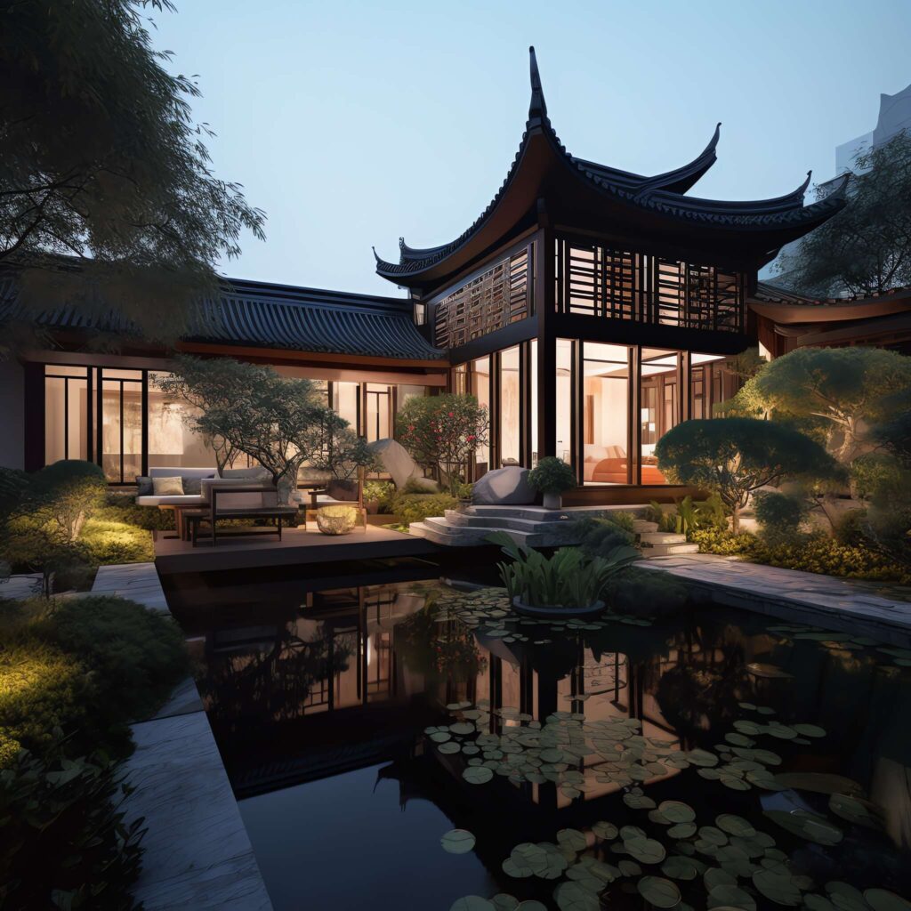 图片[7]-全球设计案例智能库_OJBKAI.COM中式别墅庭院Midjourney灵感图库-_设计智库－全球设计案例智能库_OJBKAI.COM-全球设计案例智能库_OJBKAI.COM设计智库