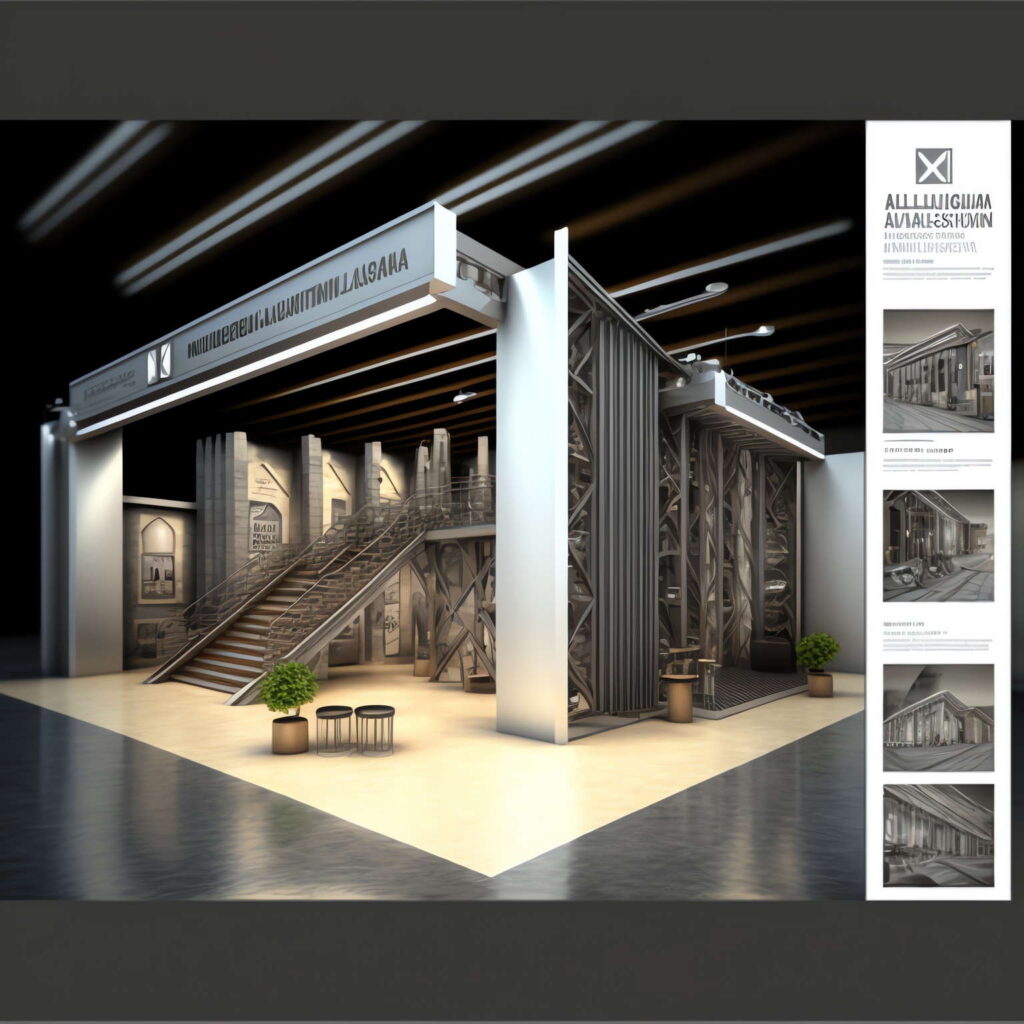 图片[23]-全球设计案例智能库_OJBKAI.COM现代前卫展厅展位Midjourney灵感图库-_设计智库－全球设计案例智能库_OJBKAI.COM-全球设计案例智能库_OJBKAI.COM设计智库