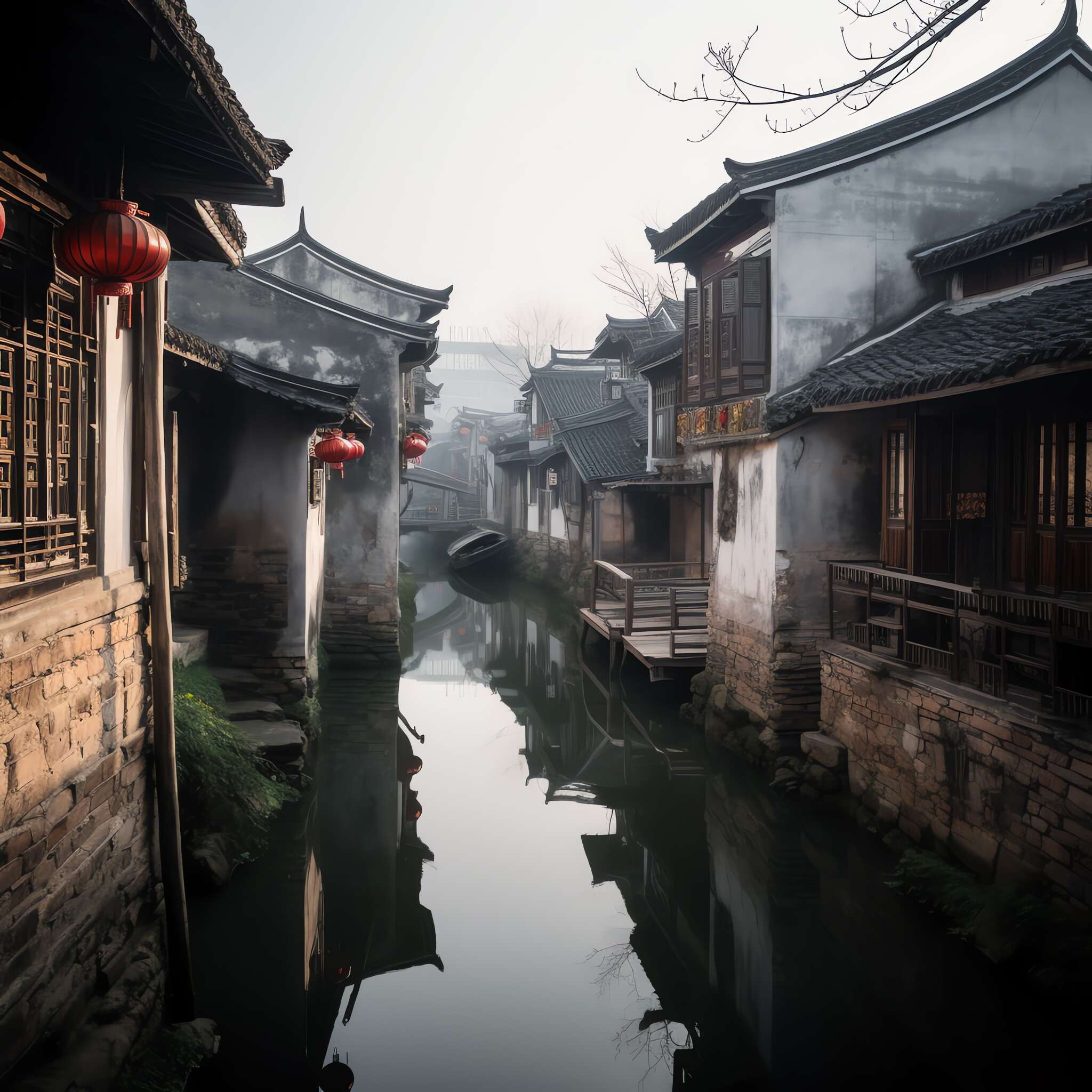 图片[10]-全球设计案例智能库_OJBKAI.COM意境江南小镇Midjourney灵感图库-_设计智库－全球设计案例智能库_OJBKAI.COM-全球设计案例智能库_OJBKAI.COM设计智库