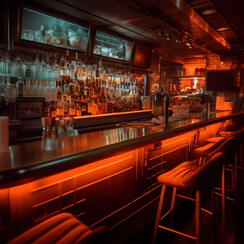 色彩前卫艺术酒吧吧台区Midjourney灵感图库-_设计智库－全球设计案例智能库_OJBKAI.COM-全球设计案例智能库_OJBKAI.COM设计智库