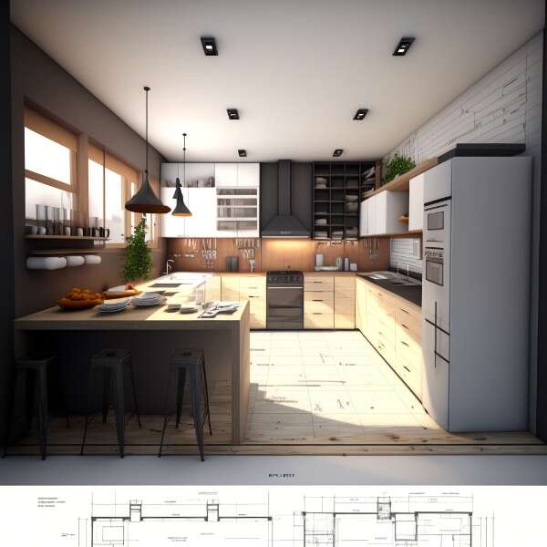 图片[94]-全球设计案例智能库_OJBKAI.COM家装现代开放厨房中岛吧台_Midjourney灵感图库126p-全球设计案例智能库_OJBKAI.COM设计智库