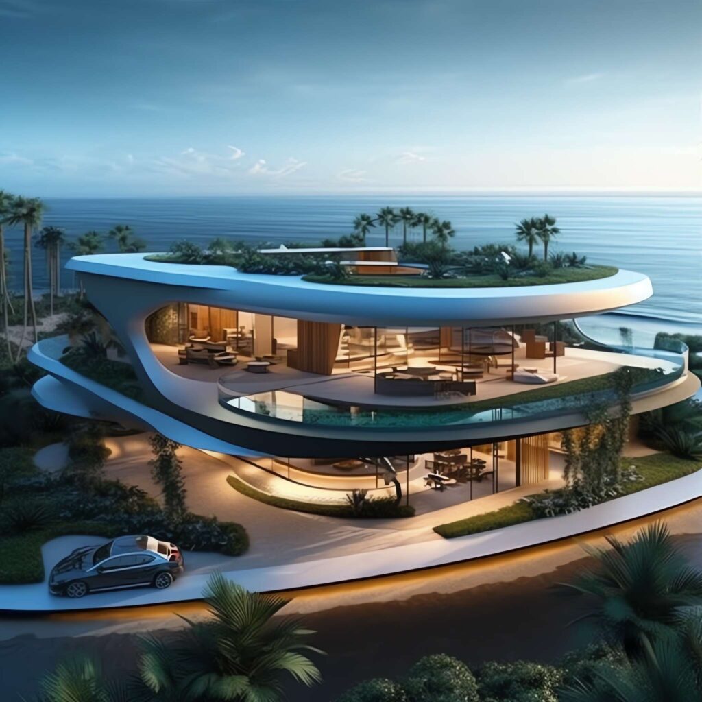 图片[37]-全球设计案例智能库_OJBKAI.COM泳池别墅外观未来科技感Midjourney灵感图库-_设计智库－全球设计案例智能库_OJBKAI.COM-全球设计案例智能库_OJBKAI.COM设计智库