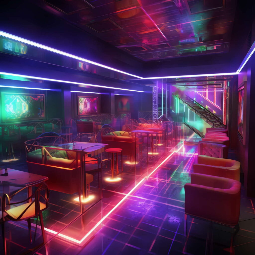 图片[38]-全球设计案例智能库_OJBKAI.COM赛博朋克风霓虹灯设计KTV酒吧_Midjourney灵感图库-_设计智库－全球设计案例智能库_OJBKAI.COM-全球设计案例智能库_OJBKAI.COM设计智库
