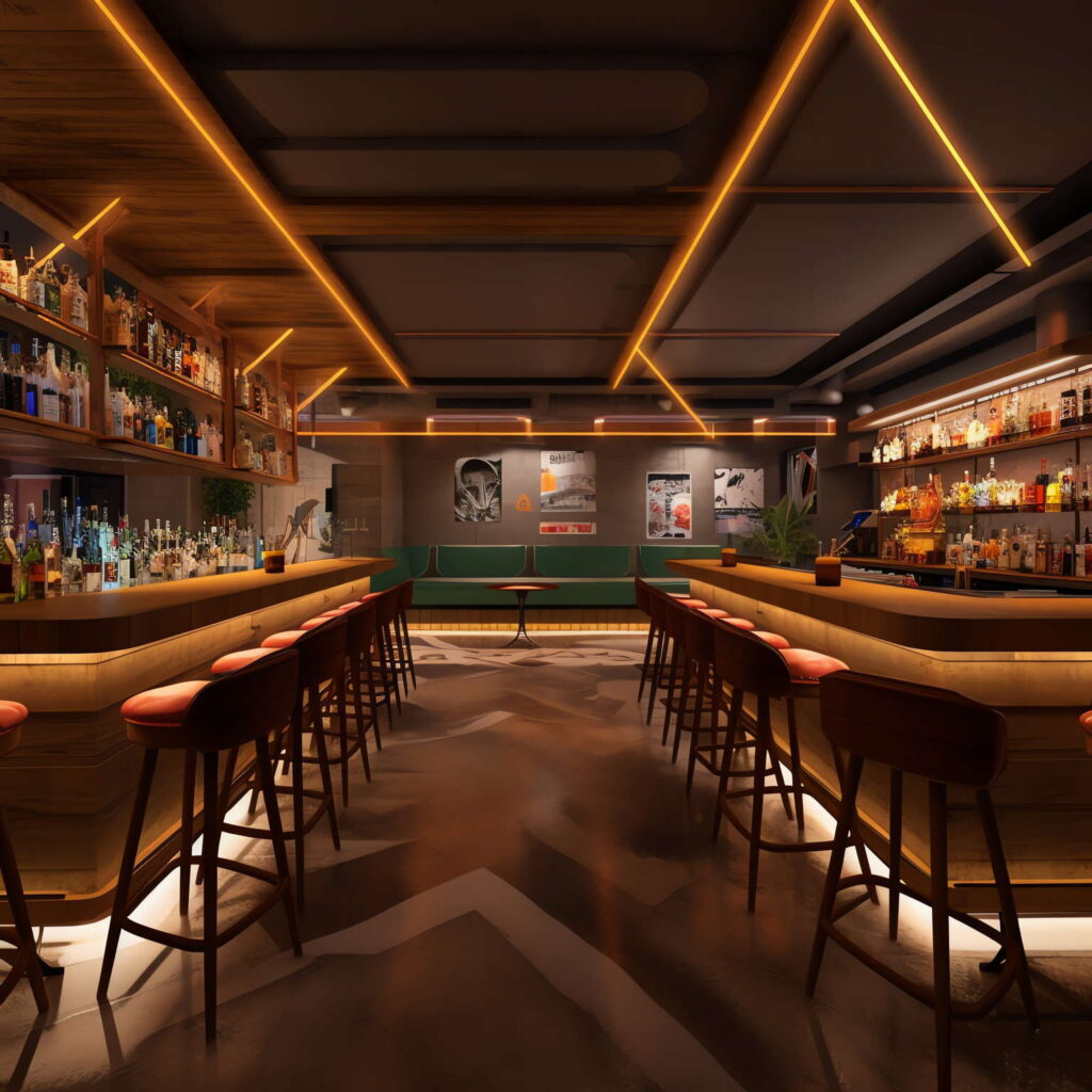 图片[32]-全球设计案例智能库_OJBKAI.COM赛博朋克风霓虹灯设计酒吧吧台区_Midjourney灵感图库-_设计智库－全球设计案例智能库_OJBKAI.COM-全球设计案例智能库_OJBKAI.COM设计智库