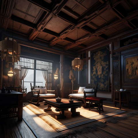 图片[13]-全球设计案例智能库_OJBKAI.COM古典中式客厅Midjourney灵感图库-_设计智库－全球设计案例智能库_OJBKAI.COM-全球设计案例智能库_OJBKAI.COM设计智库