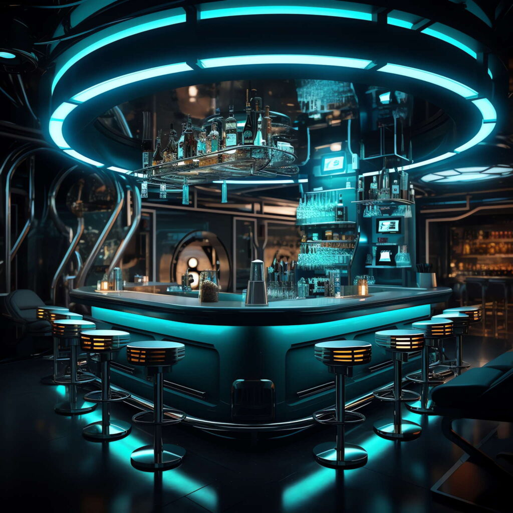 图片[15]-全球设计案例智能库_OJBKAI.COM赛博朋克风霓虹灯设计酒吧吧台区_Midjourney灵感图库-_设计智库－全球设计案例智能库_OJBKAI.COM-全球设计案例智能库_OJBKAI.COM设计智库