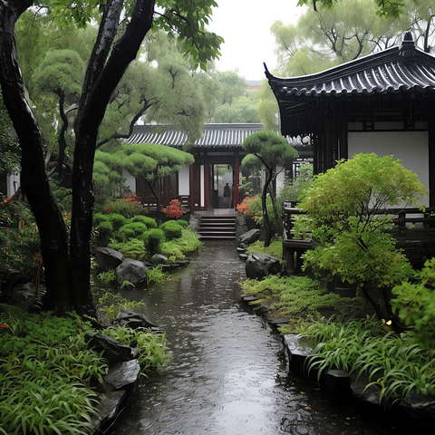 图片[45]-全球设计案例智能库_OJBKAI.COM新中式庭院景观Midjourney灵感图库-_设计智库－全球设计案例智能库_OJBKAI.COM-全球设计案例智能库_OJBKAI.COM设计智库