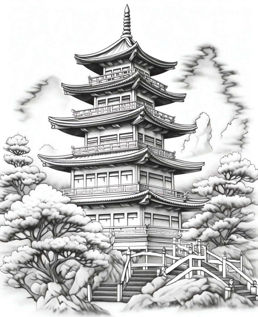 图片[26]-全球设计案例智能库_OJBKAI.COM中式古建筑草图Midjourney灵感图库-名师联智库－全球设计案例智能库名师联素材平台-全球设计案例智能库_OJBKAI.COM设计智库