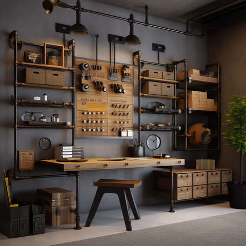 图片[5]-全球设计案例智能库_OJBKAI.COM工业风格书房Midjourney灵感图库-_设计智库－全球设计案例智能库_OJBKAI.COM-全球设计案例智能库_OJBKAI.COM设计智库