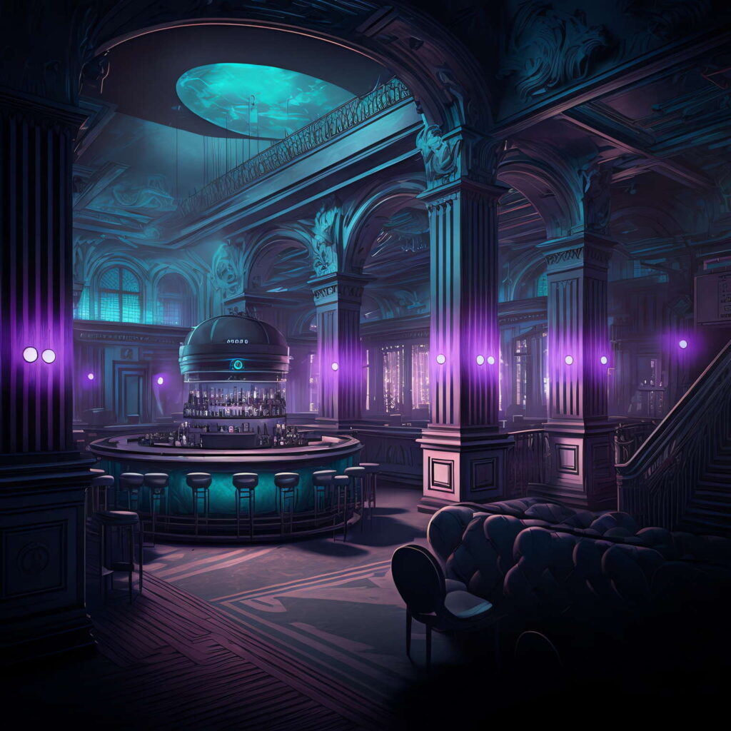 图片[35]-全球设计案例智能库_OJBKAI.COM赛博朋克风霓虹灯设计夜总会Midjourney灵感图库-_设计智库－全球设计案例智能库_OJBKAI.COM-全球设计案例智能库_OJBKAI.COM设计智库