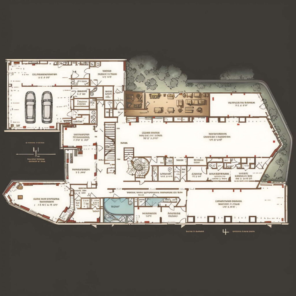 图片[35]-全球设计案例智能库_OJBKAI.COM别墅平面布局图Midjourney灵感图库-名师联智库－全球设计案例智能库名师联素材平台-全球设计案例智能库_OJBKAI.COM设计智库