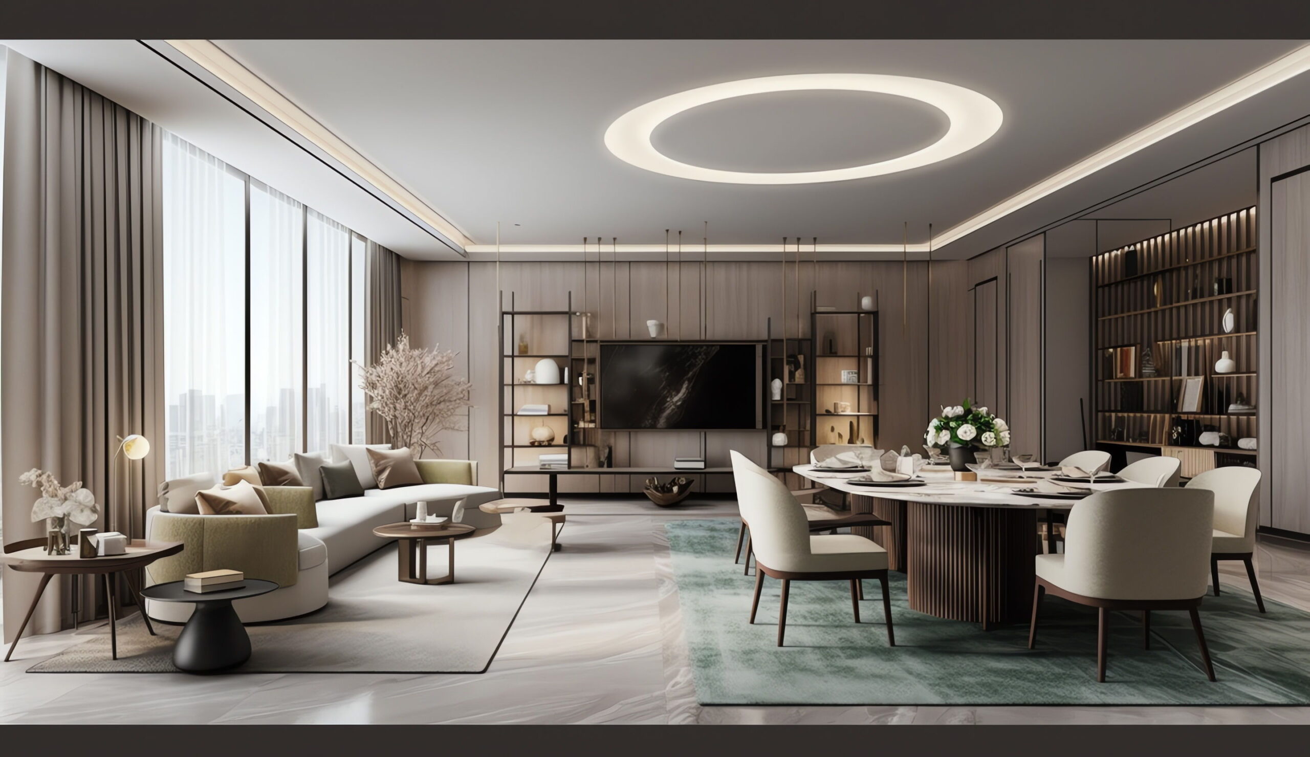 图片[9]-全球设计案例智能库_OJBKAI.COM轻奢风客餐厅_Midjourney灵感图库-全球设计案例智能库_OJBKAI.COM设计智库